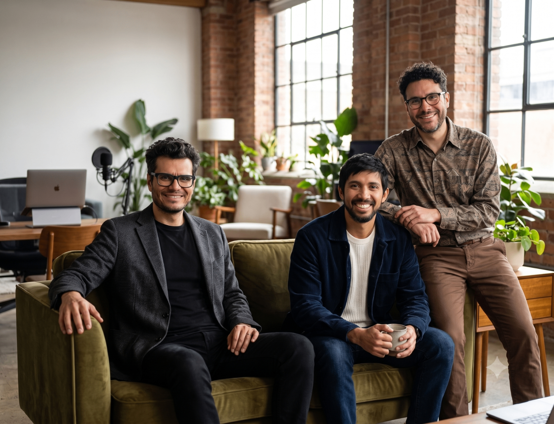 Juan, Gabriel y Mauricio, equipo fundador de VibeStudio